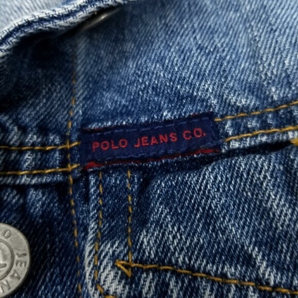 Polo Ralph Lauren Button Down Denim Trucker Saturday Jean Jacket Womens Small - Picture 8 of 9